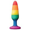 Anal Plug Pleasure Rainbow Small Multicolor