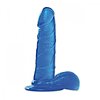 Dildo Jelly Real Rapture 16.5cm Albastru